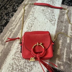 See by Chloe Leather Designer Crossbody Bag.